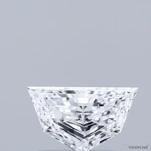 0.60 Carat Pentagon Step Cut Lab Grown Diamond, Very Good Polish, D Color, VVS2 Clarity