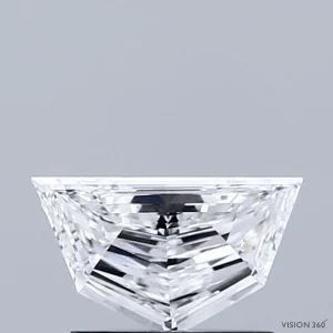 0.60 Carat Pentagon Step Cut Lab Grown Diamond, Very Good Polish, D Color, VVS2 Clarity