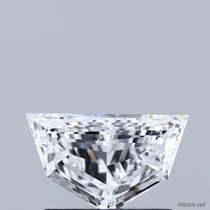 0.68 Carat Pentagon Step Cut Lab Grown Diamond, Excellent Polish, D Color, VVS2 Clarity