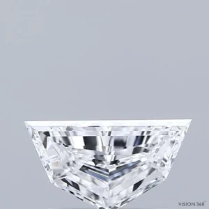 0.68 Carat Pentagon Step Cut Lab Grown Diamond, Very Good Polish, D Color, VS1 Clarity