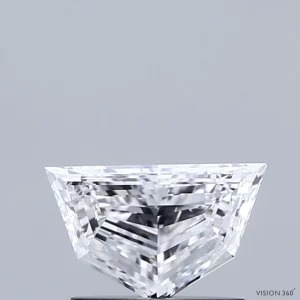 0.68 Carat Pentagon Step Cut Lab Grown Diamond, Very Good Polish, D Color, VVS2 Clarity