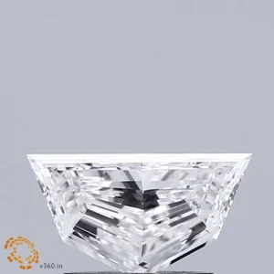 0.69 Carat Pentagon Step Cut Lab Grown Diamond, Very Good Polish, E Color, VVS2 Clarity
