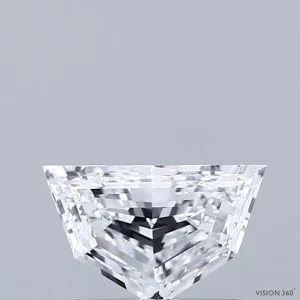 0.70 Carat Pentagon Step Cut Lab Grown Diamond, Excellent Polish, D Color, VVS2 Clarity