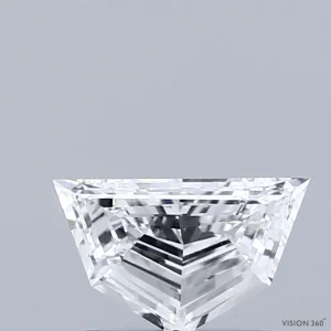 0.71 Carat Pentagon Step Cut Lab Grown Diamond, Very Good Polish, D Color, VS1 Clarity