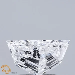 0.71 Carat Pentagon Step Cut Lab Grown Diamond, Very Good Polish, D Color, VS1 Clarity