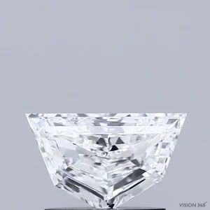 0.72 Carat Pentagon Step Cut Lab Grown Diamond, Very Good Polish, D Color, VVS2 Clarity