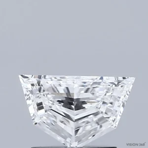 0.73 Carat Pentagon Step Cut Lab Grown Diamond, Very Good Polish, E Color, VVS1 Clarity