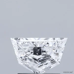 0.74 Carat Pentagon Step Cut Lab Grown Diamond, Very Good Polish, D Color, VS1 Clarity