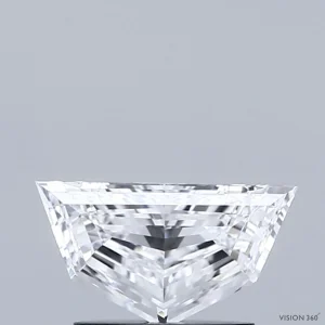 0.78 Carat Pentagon Step Cut Lab Grown Diamond, Very Good Polish, D Color, VVS2 Clarity
