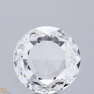 10.08 Carat Round Modified Lab Grown Diamond, Excellent Polish, F Color, VVS2 Clarity