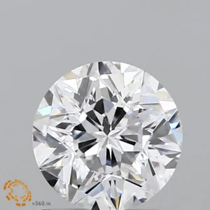 CC-RM-109-EX-D-VVS2-Ngr-01-5-A 1.09 Carat Round Modified Lab Grown Diamond, Excellent Polish, D Color, VVS2 Clarity