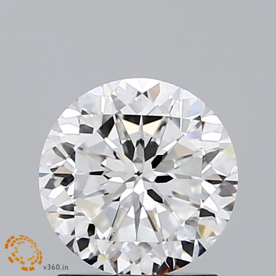 1.17 Carat Round Modified Lab Grown Diamond, Excellent Polish, E Color, VS1 Clarity