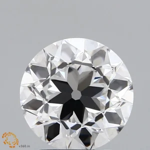 2.05 Carat Round Modified Lab Grown Diamond, Excellent Polish, F Color, VS1 Clarity
