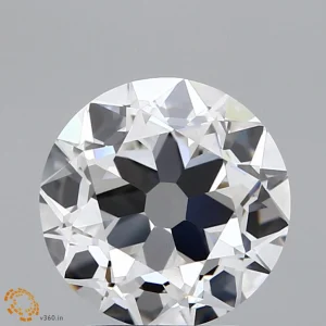 2.50 Carat Round Modified Lab Grown Diamond, Excellent Polish, F Color, VS1 Clarity