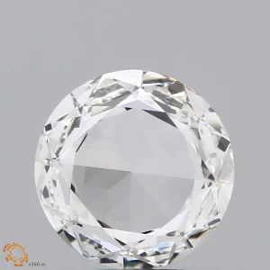 1.00 Carat Round Rose Lab Grown Diamond, Excellent Polish, G Color, VVS2 Clarity