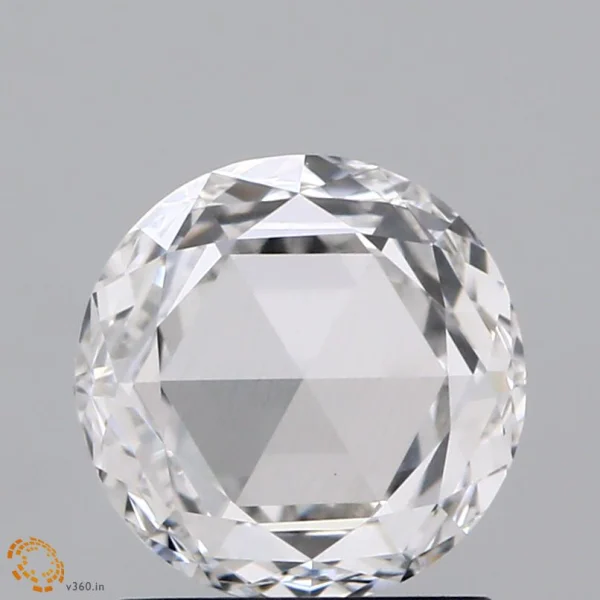 1.10 Carat Round Rose Lab Grown Diamond, Excellent Polish, G Color, VS1 Clarity