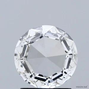 1.14 Carat Round Rose Lab Grown Diamond, Excellent Polish, E Color, VS1 Clarity