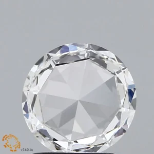 1.14 Carat Round Rose Lab Grown Diamond, Excellent Polish, F Color, VS1 Clarity
