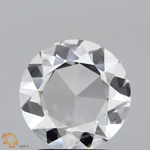 1.16 Carat Round Rose Lab Grown Diamond, Excellent Polish, F Color, VS1 Clarity