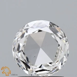 1.20 Carat Round Rose Lab Grown Diamond, Excellent Polish, G Color, VS2 Clarity