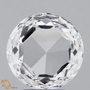 1.91 Carat Round Rose Lab Grown Diamond, Excellent Polish, E Color, VS1 Clarity