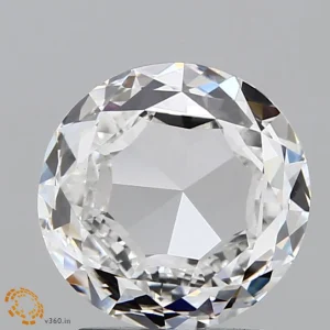 2.00 Carat Round Rose Lab Grown Diamond, Excellent Polish, F Color, VS1 Clarity