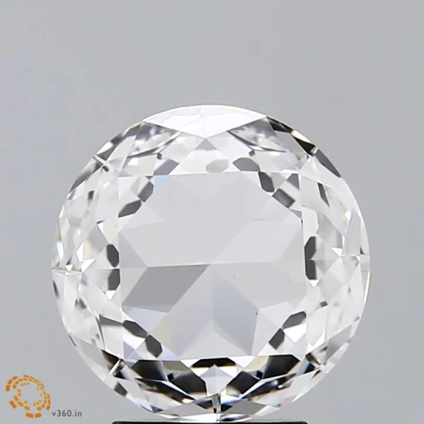 2.02 Carat Round Rose Lab Grown Diamond, Excellent Polish, G Color, VS1 Clarity