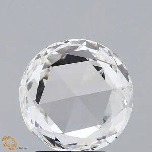 CC-RR-306-VG-F-VVS2-ADI11-29 3.06 Carat Round Rose Lab Grown Diamond, Very Good Polish, F Color, VVS2 Clarity