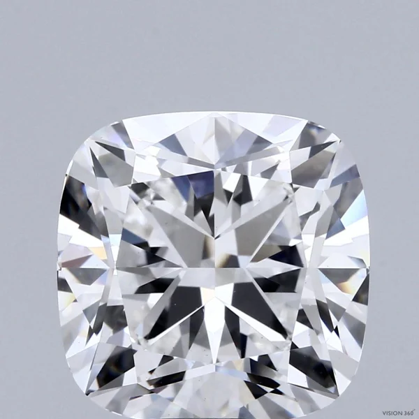 10.06 Carat Square Cushion Lab Grown Diamond, Excellent Polish, E Color, VS1 Clarity