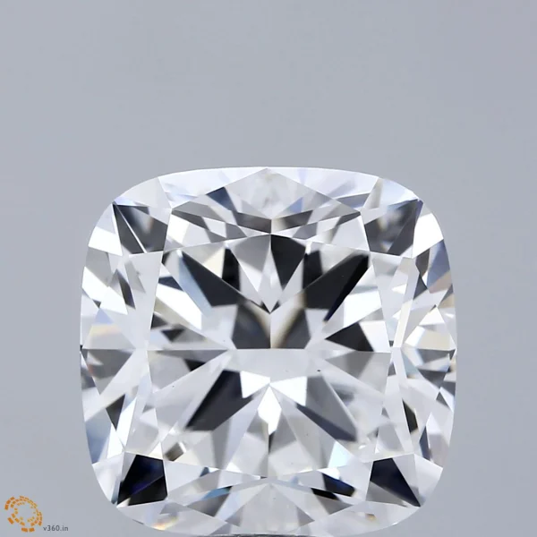 CC-SC-1070-EX-E-VS1-ANG-05-18 10.70 Carat Square Cushion Lab Grown Diamond, Excellent Polish, E Color, VS1 Clarity
