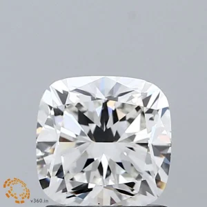 CC-SC-137-EX-G-VS1-NGX-54-577 1.37 Carat Square Cushion Lab Grown Diamond, Excellent Polish, G Color, VS1 Clarity