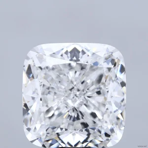 20.78 Carat Square Cushion Lab Grown Diamond, Excellent Polish, E Color, VVS2 Clarity