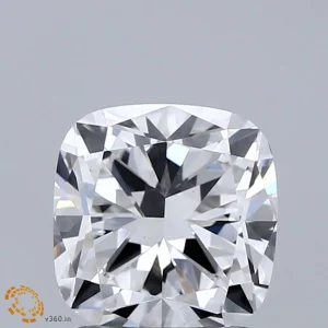 2.08 Carat Square Cushion Lab Grown Diamond, Excellent Polish, E Color, VS1 Clarity