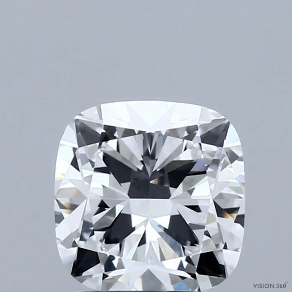 CC-SC-210-EX-D-VVS2-NGB-30-356 2.10 Carat Square Cushion Lab Grown Diamond, Excellent Polish, D Color, VVS2 Clarity