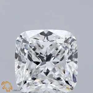 2.10 Carat Square Cushion Lab Grown Diamond, Excellent Polish, E Color, VVS2 Clarity