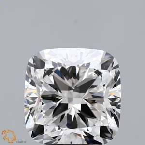 CC-SC-305-ID-H-VS1-NGX-24-96 3.05 Carat Square Cushion Lab Grown Diamond, Ideal Cut, H Color, VS1 Clarity