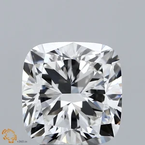 CC-SC-308-EX-F-VVS2-NGX-46-554 3.08 Carat Square Cushion Lab Grown Diamond, Excellent Polish, F Color, VVS2 Clarity