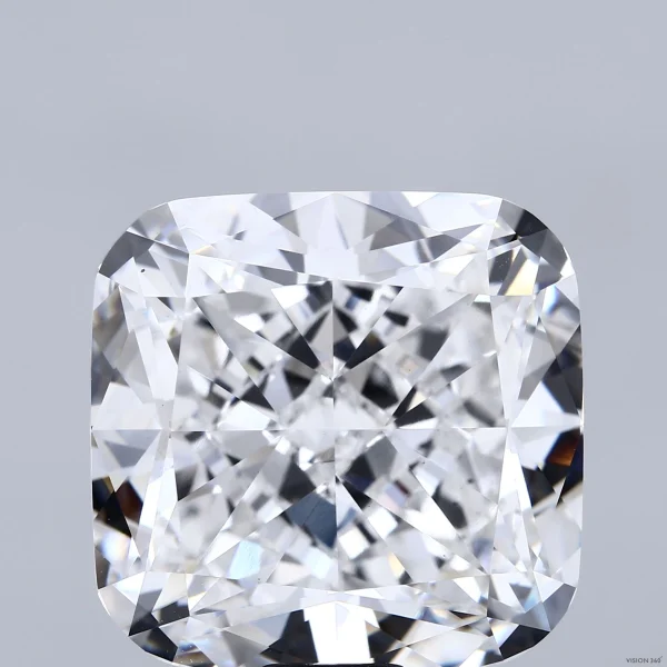 32.13 Carat Square Cushion Lab Grown Diamond, Excellent Polish, E Color, VS1 Clarity
