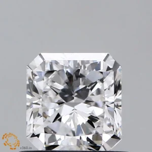 CC-SR-074-VG-D-VVS2-NGC-18-101-A 0.74 Carat Square Radiant Lab Grown Diamond, Very Good Polish, D Color, VVS2 Clarity