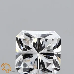 CC-SR-090-EX-F-VVS2-CNGX-02-179-A 0.90 Carat Square Radiant Lab Grown Diamond, Excellent Polish, F Color, VVS2 Clarity