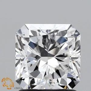 CC-SR-150-EX-E-VS1-NGX-24-44 1.50 Carat Square Radiant Lab Grown Diamond, Excellent Polish, E Color, VS1 Clarity