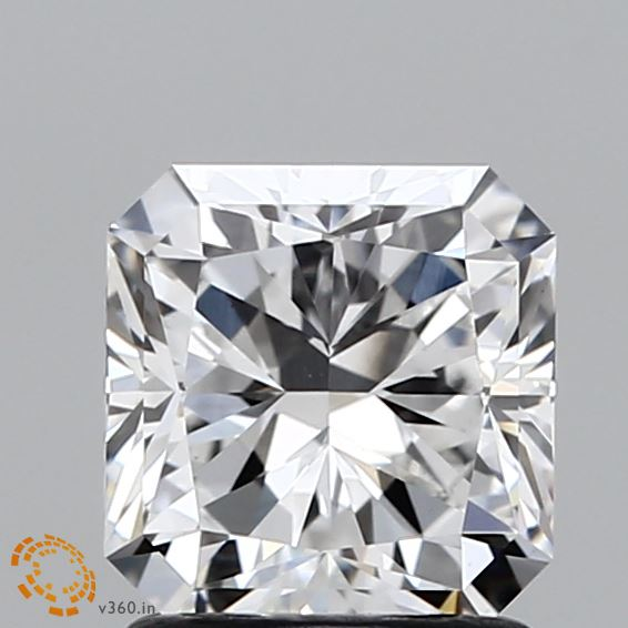 CC-SR-150-EX-E-VS1-NGX-24-44 1.50 Carat Square Radiant Lab Grown Diamond, Excellent Polish, E Color, VS1 Clarity