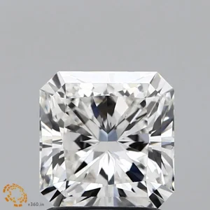 CC-SR-153-EX-G-VVS2-CNGX-01-158 1.53 Carat Square Radiant Lab Grown Diamond, Excellent Polish, G Color, VVS2 Clarity