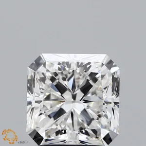 2.02 Carat Square Radiant Lab Grown Diamond, Excellent Polish, E Color, VVS2 Clarity