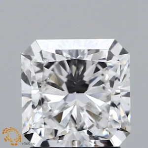 2.02 Carat Square Radiant Lab Grown Diamond, Excellent Polish, F Color, VS1 Clarity
