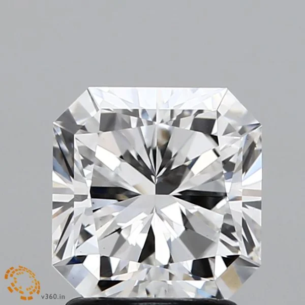 2.02 Carat Square Radiant Lab Grown Diamond, Excellent Polish, F Color, VS1 Clarity