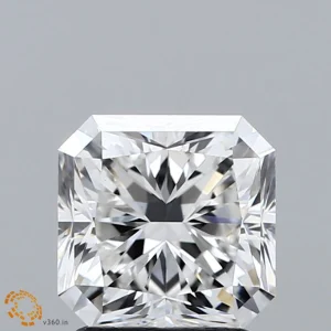 2.02 Carat Square Radiant Lab Grown Diamond, Excellent Polish, F Color, VS1 Clarity