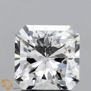 2.03 Carat Square Radiant Lab Grown Diamond, Excellent Polish, F Color, VS1 Clarity