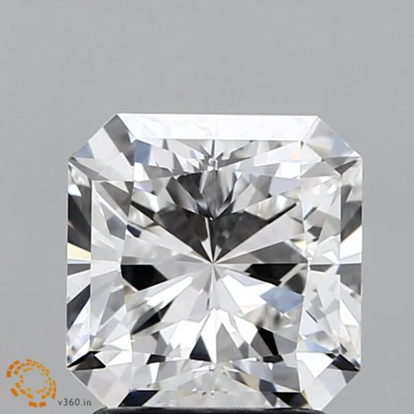 CC-SR-203-EX-F-VS1-LNGX-09-1252 2.03 Carat Square Radiant Lab Grown Diamond, Excellent Polish, F Color, VS1 Clarity