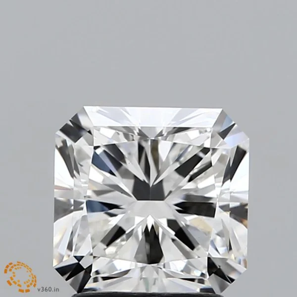 2.03 Carat Square Radiant Lab Grown Diamond, Excellent Polish, F Color, VS1 Clarity